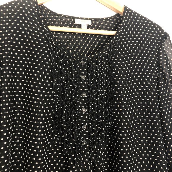 🎈 Talbots Polka Dot Blouse! - Picture 2 of 5
